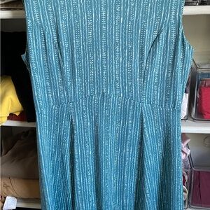 Title Nine Blue Patterned Dress